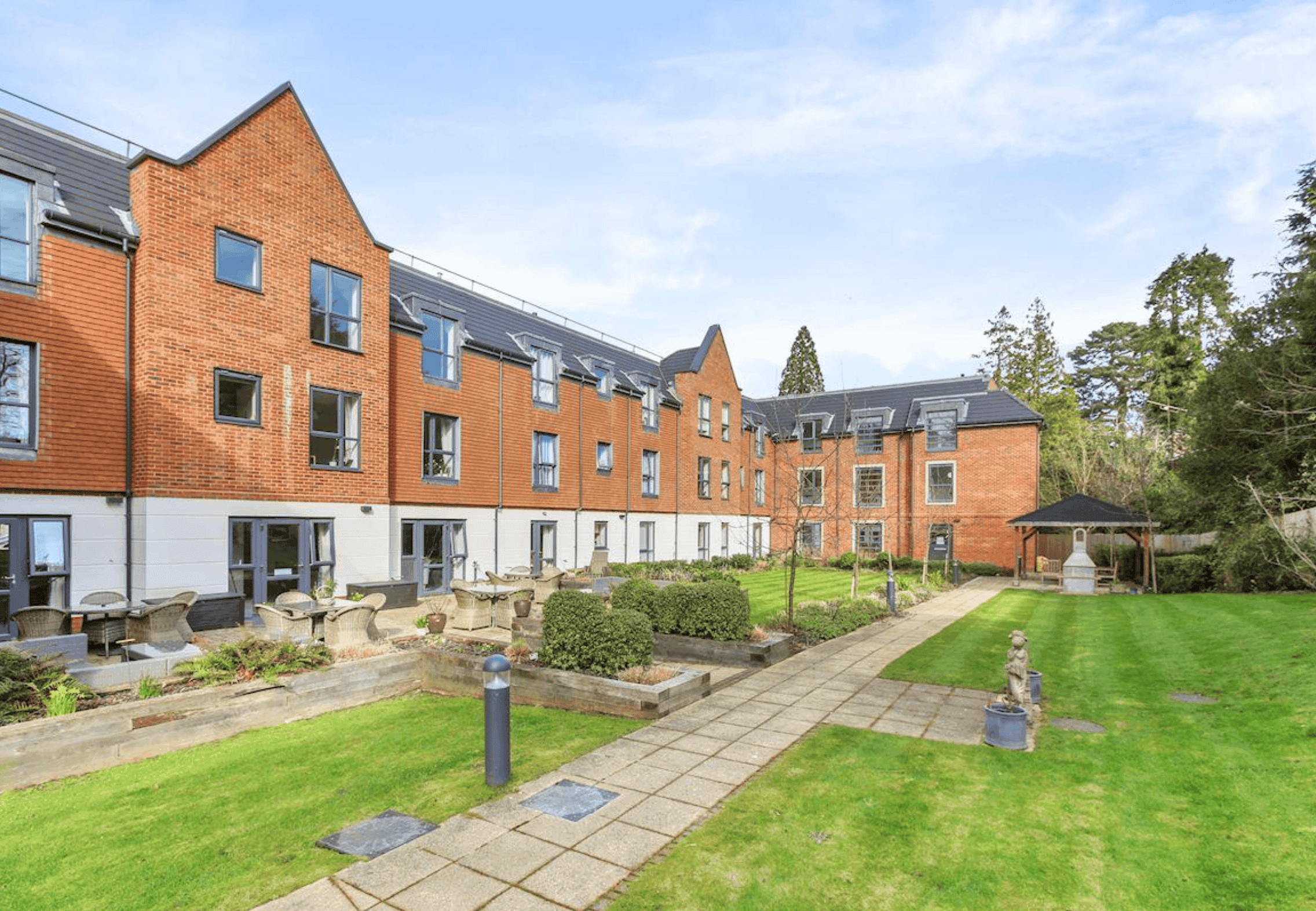 Exterior of Birch Place retirement development in Crowthorne, Berkshire