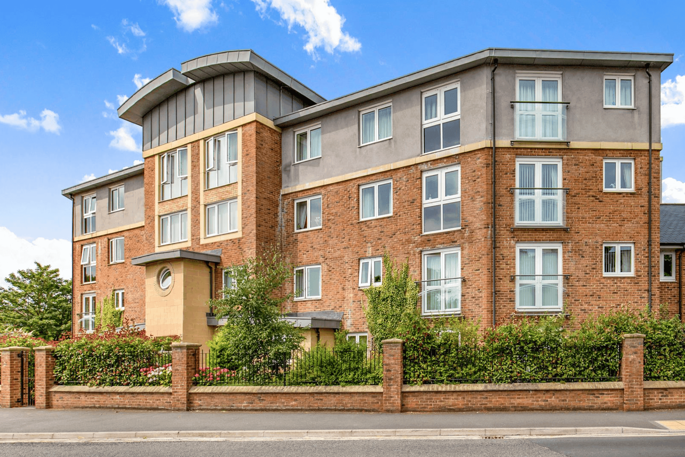 Exterior of Malpas Court retirement development in Northallerton, North Yorkshire