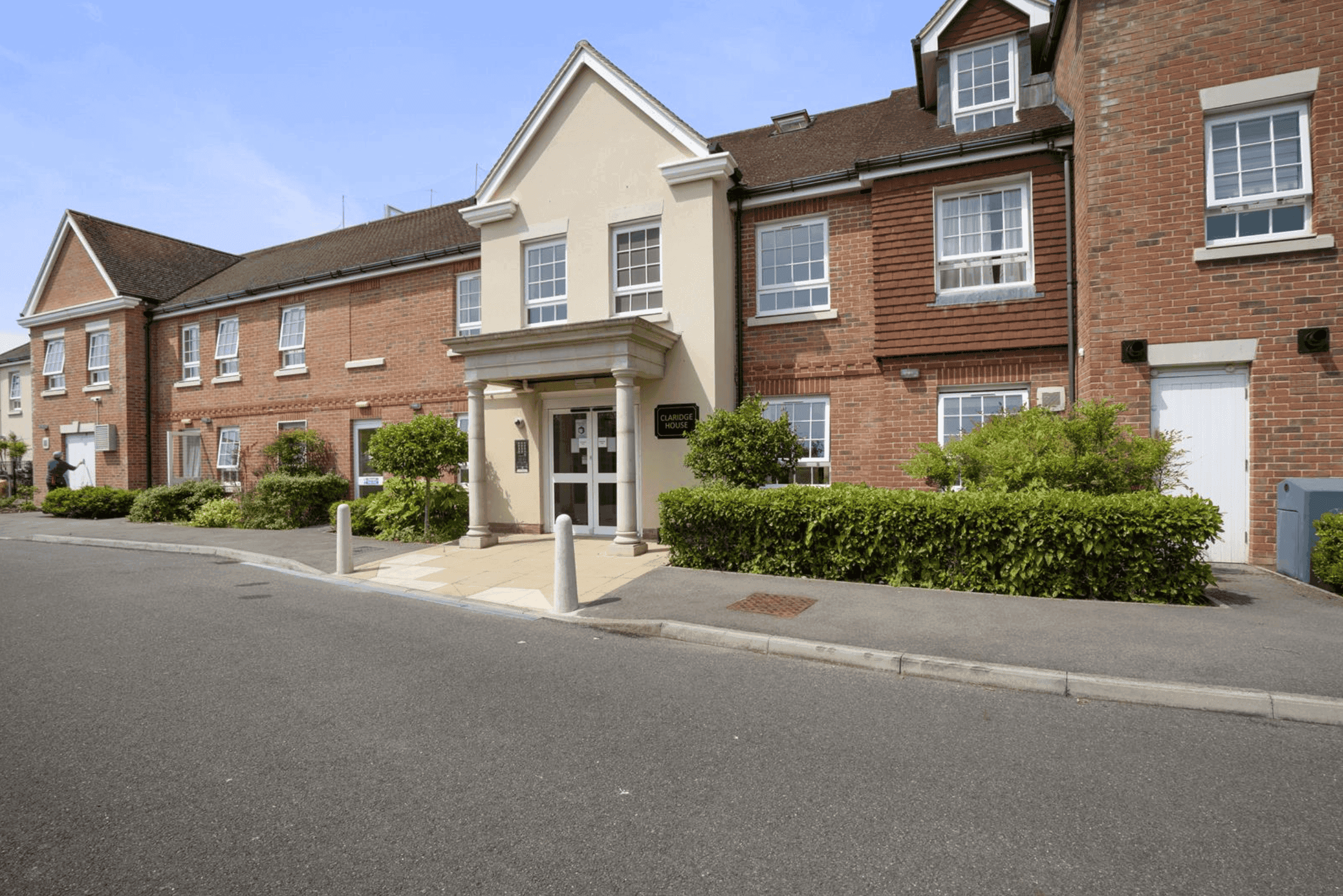 Exterior of Claridge House retirement development in Littlehampton, West Sussex