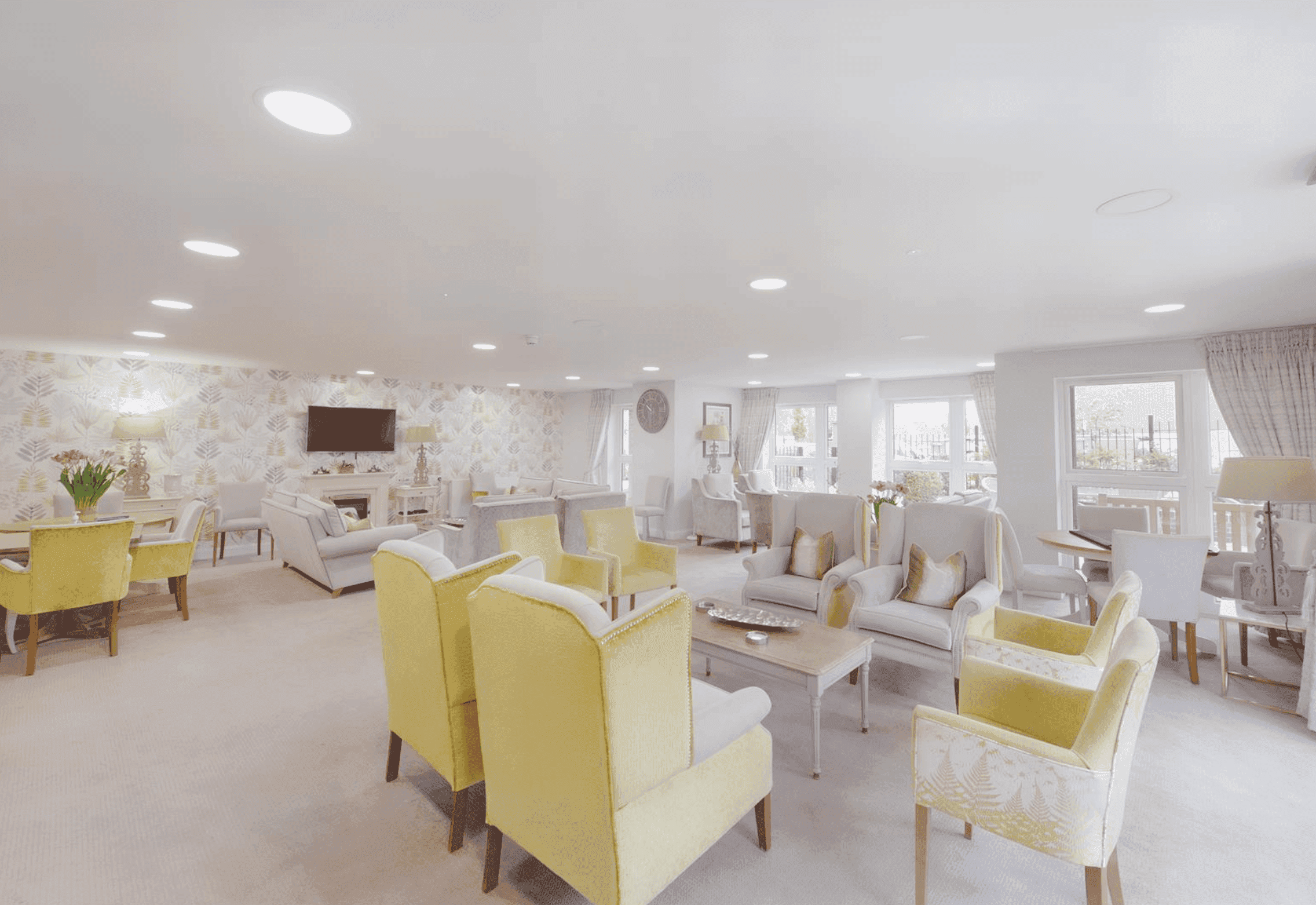 Lounge of Goldwyn House in Borehamwood, Hertfordshire