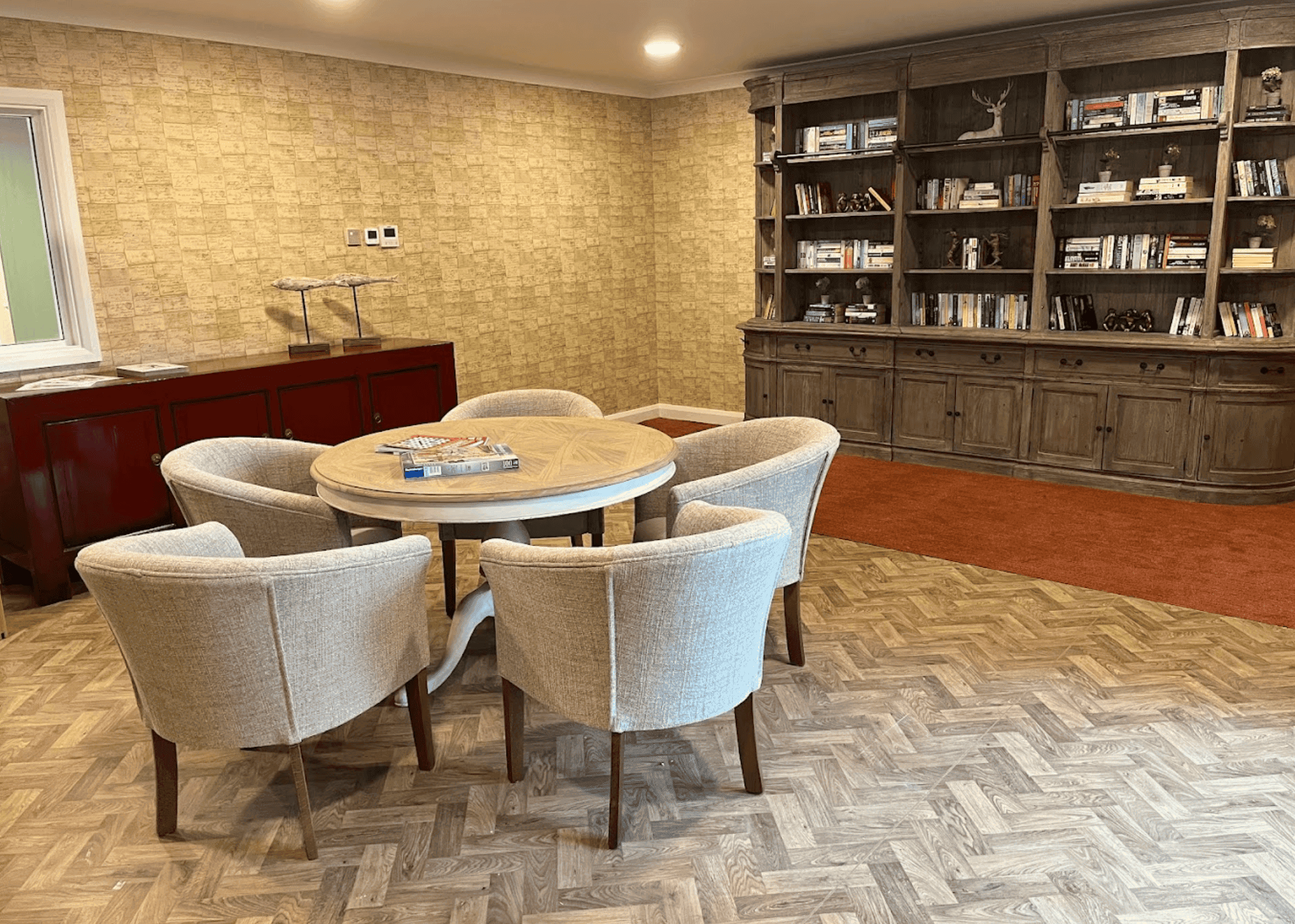 Dining room of Beeston Rise care home in Beeston, Nottinghamshire