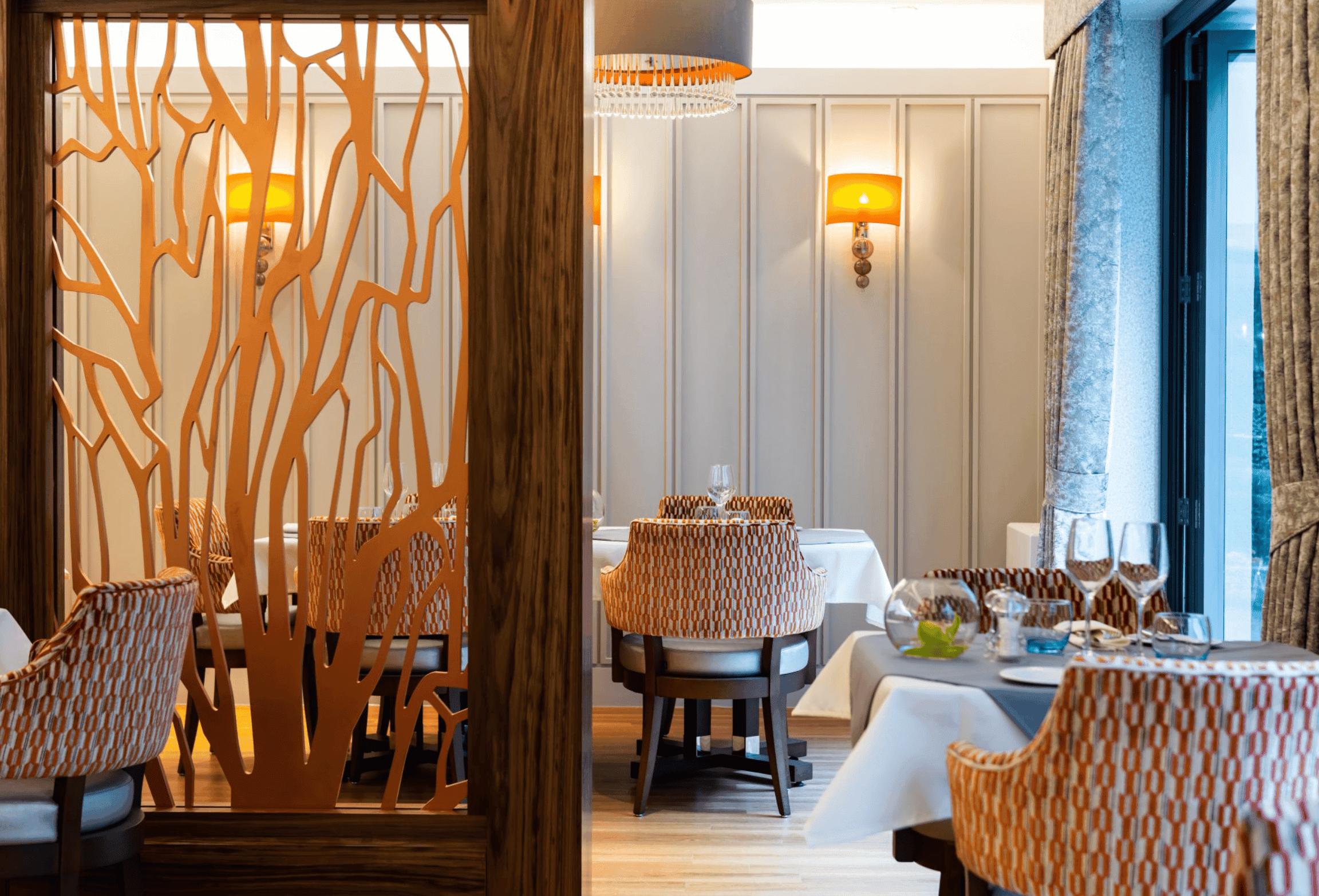 Dining area of Watermeadow Grange in Topsham, Devon