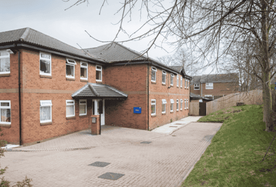 Exterior of Kilburn care centre in Amber Valley, Derbyshire