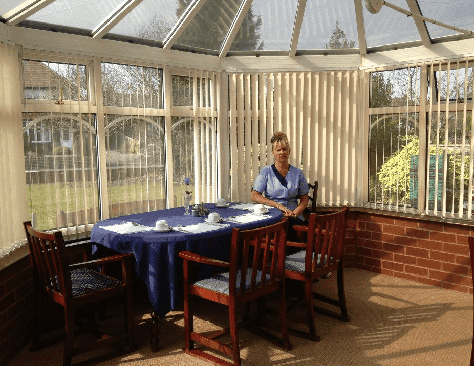 Dining area of Lostock Lodge in Preston, Lancashire