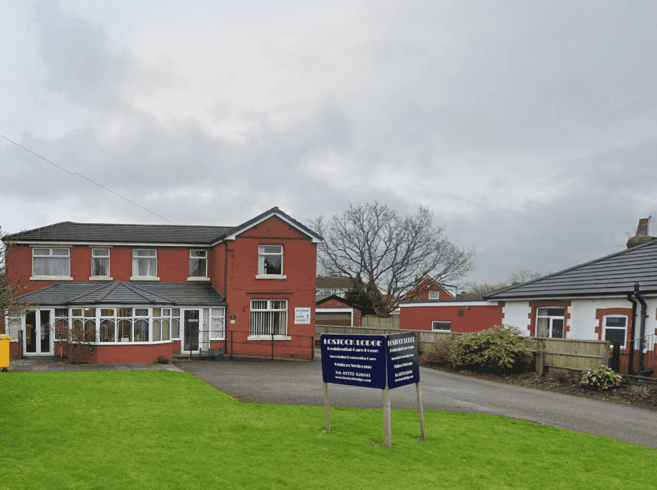 Exterior of Lostock Lodge in Preston, Lancashire