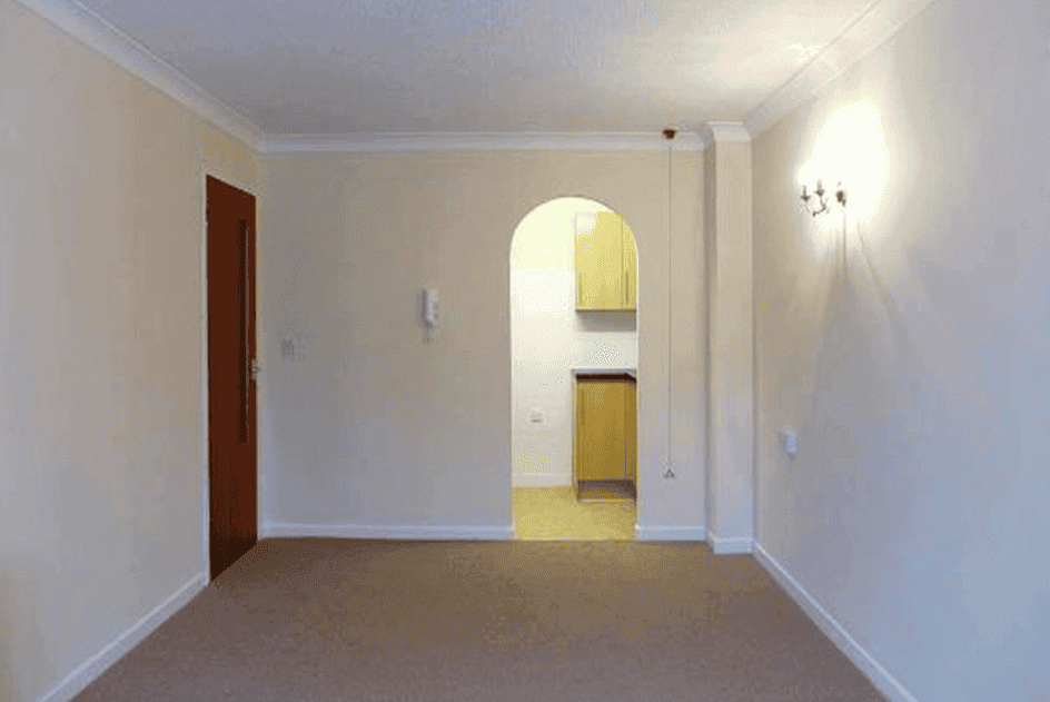 Living Room at Homecourt House Retirement Apartment in Exeter, Devon