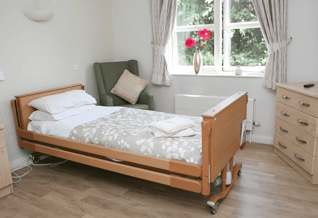 Bedroom of Amberley Court in Edgbaston, Birmingham