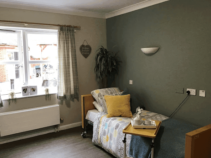 Bedroom of Amberley Court in Edgbaston, Birmingham