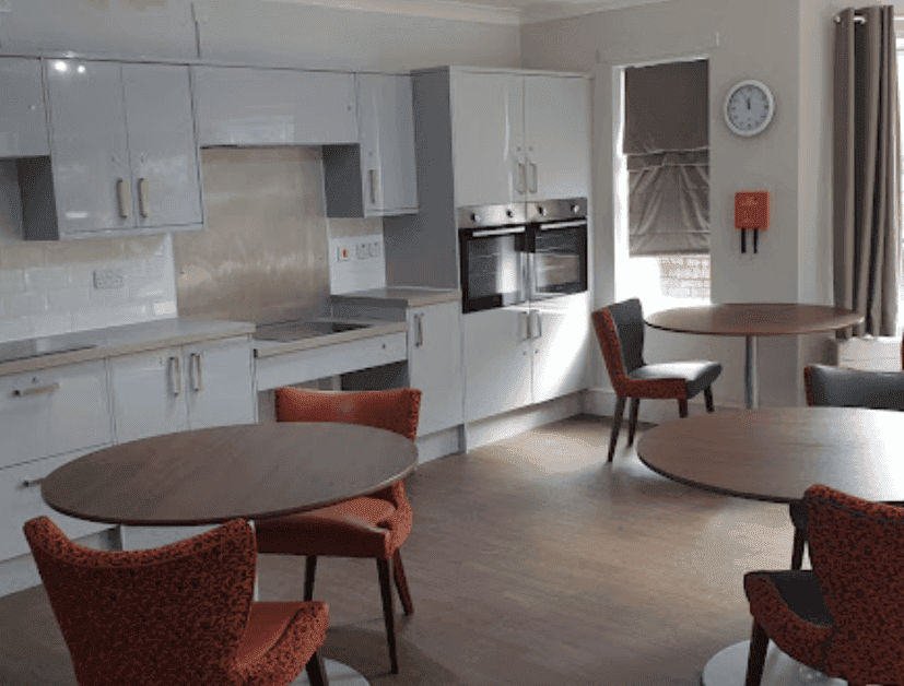 Dining area of Amberley Court in Edgbaston, Birmingham