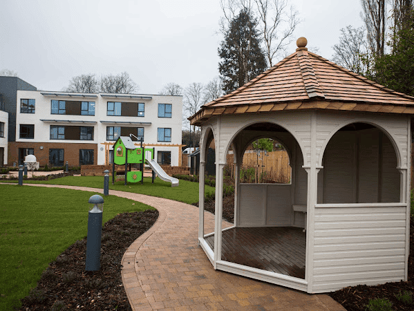 Garden of Pebble Mill in Edgbaston, Birmingham