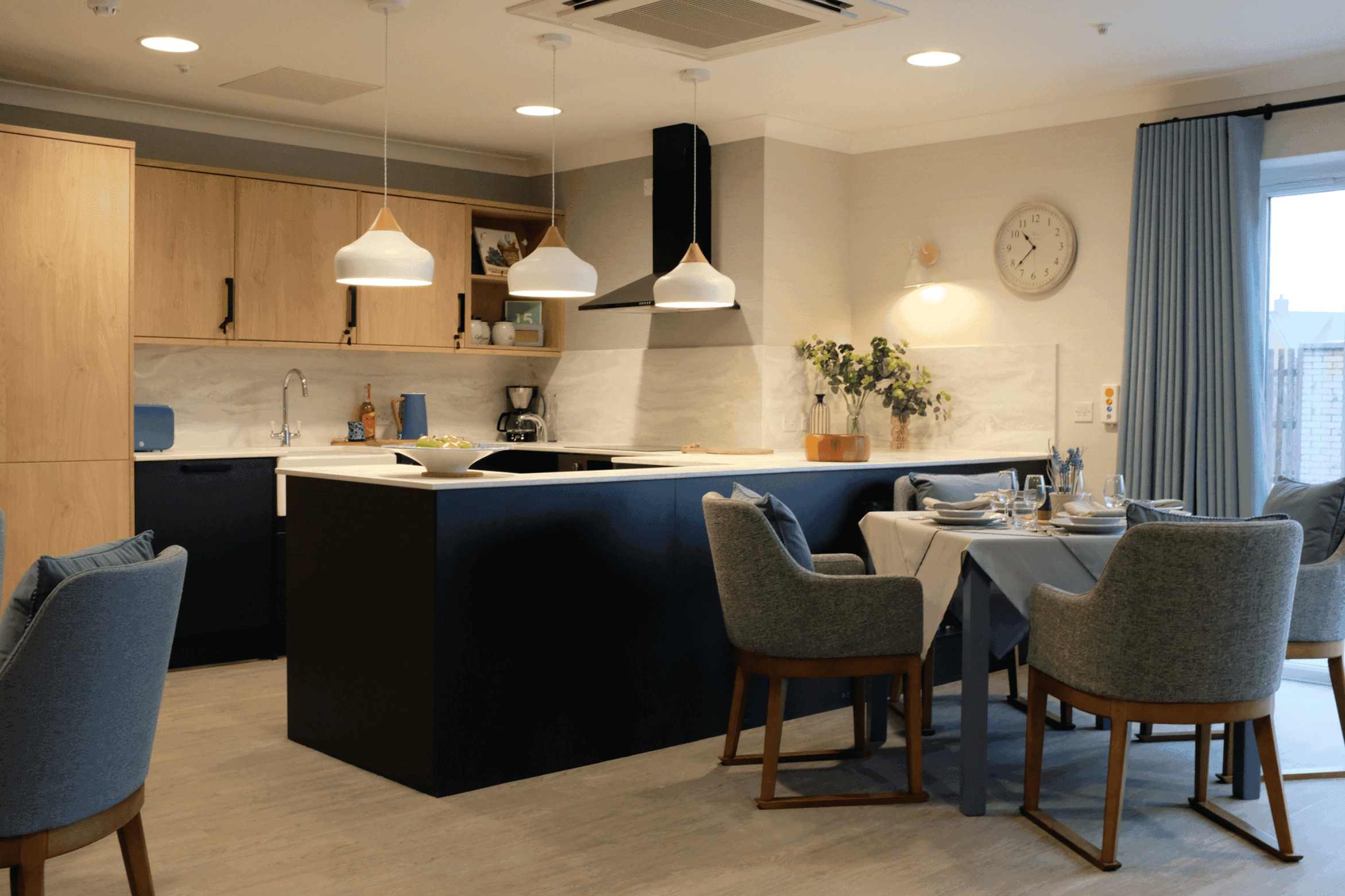 Dining area of Elm View care home in Bishop's Storford, Hertfordshire