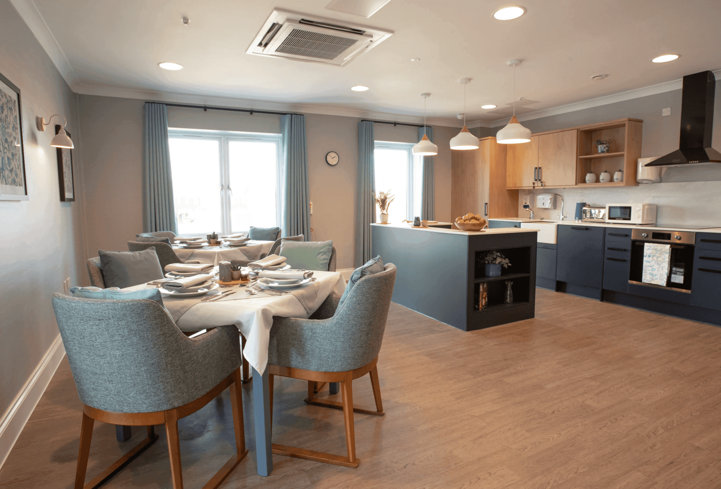 Dining area of Elm View care home in Bishop's Storford, Hertfordshire