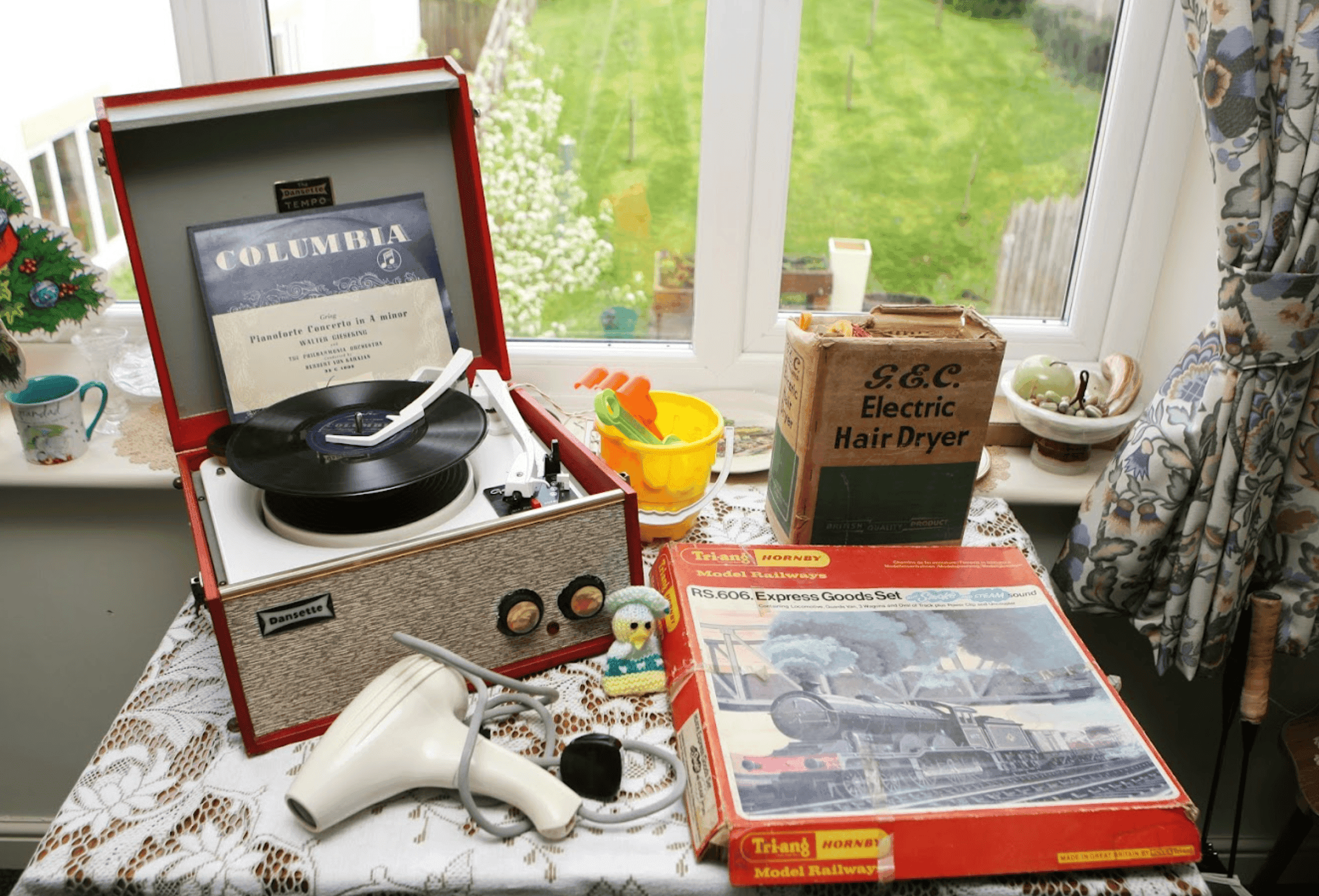 Nostalgia corner of Heathbrook House in Bromsgrove, Worcestershire