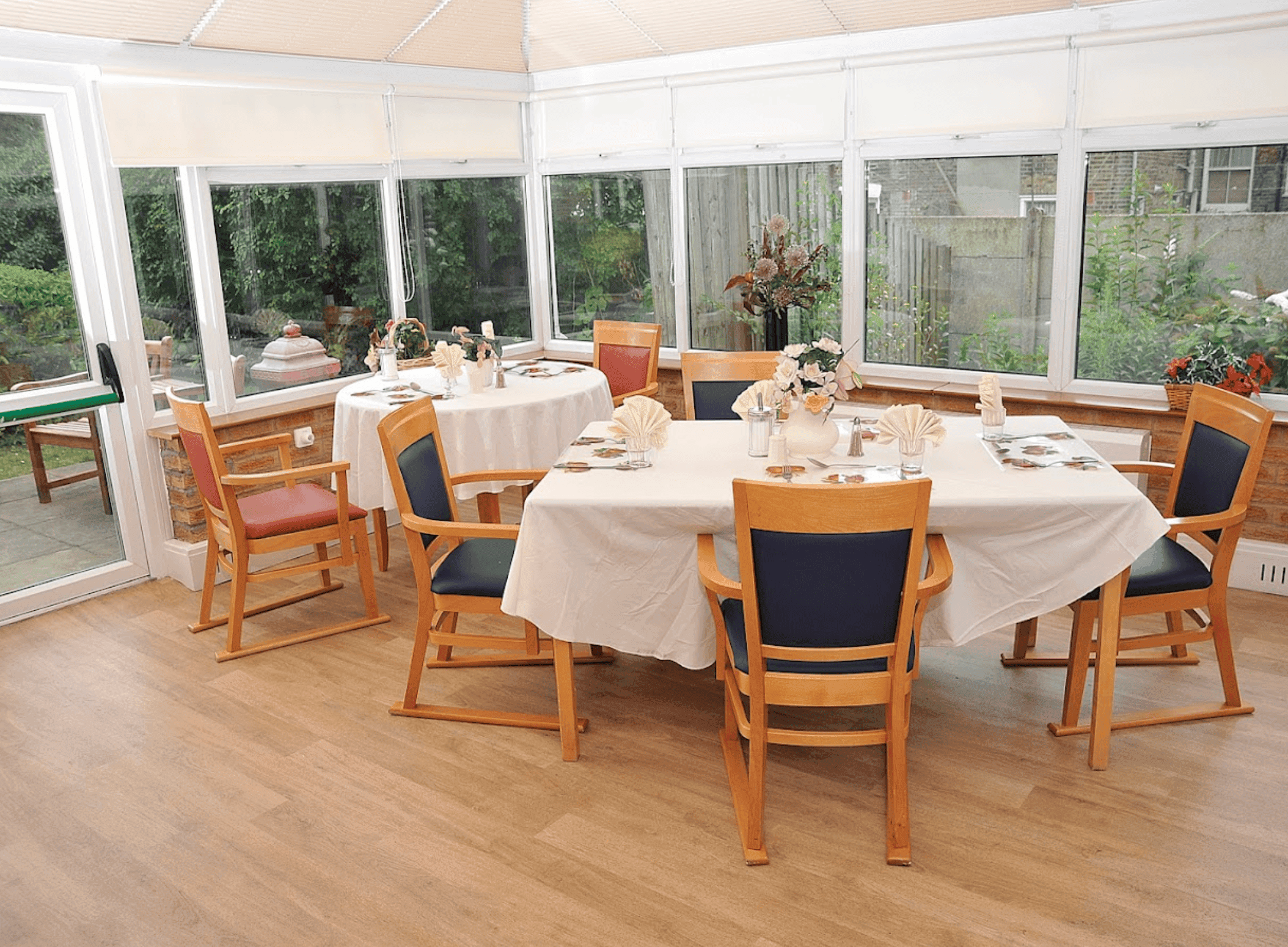 Dining area of Manley Court in London, Greater London