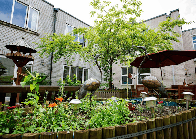 Garden of Orchard House in Cambridge, Cambridgeshire