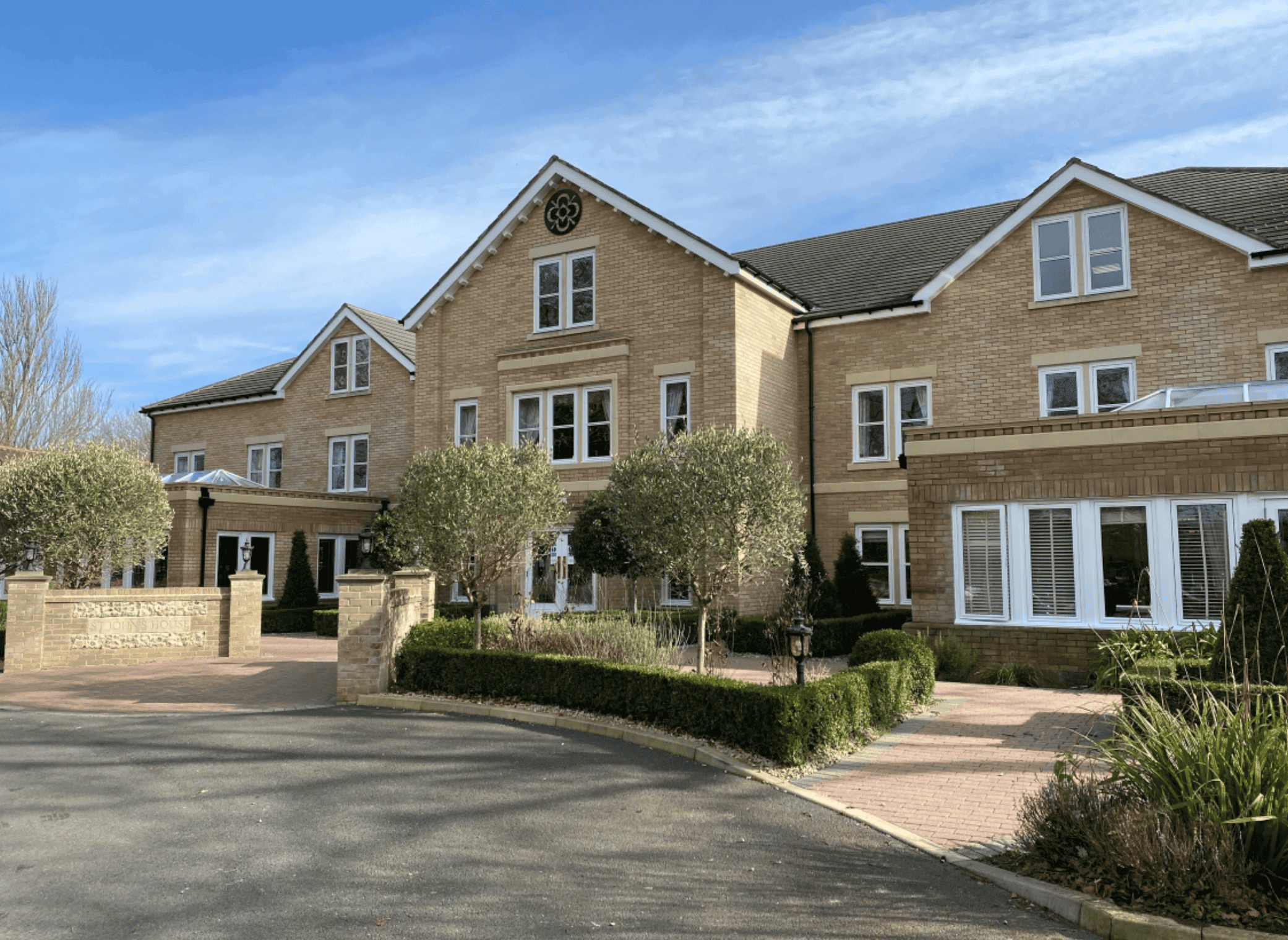 Exterior of St Johns House care home in Norwich, Norfolk