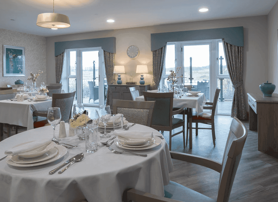 Dining room of Lark View Care Home in Canterbury, Kent