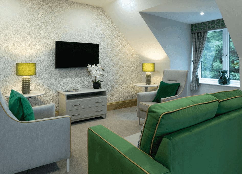 Lounge of Lark View Care Home in Canterbury, Kent