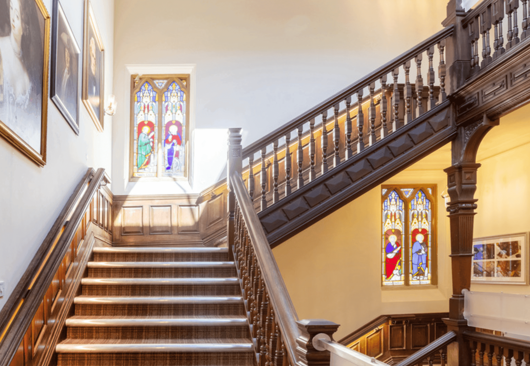 Hallway of Mount Ephraim House in Tunbridge Wells, Kent