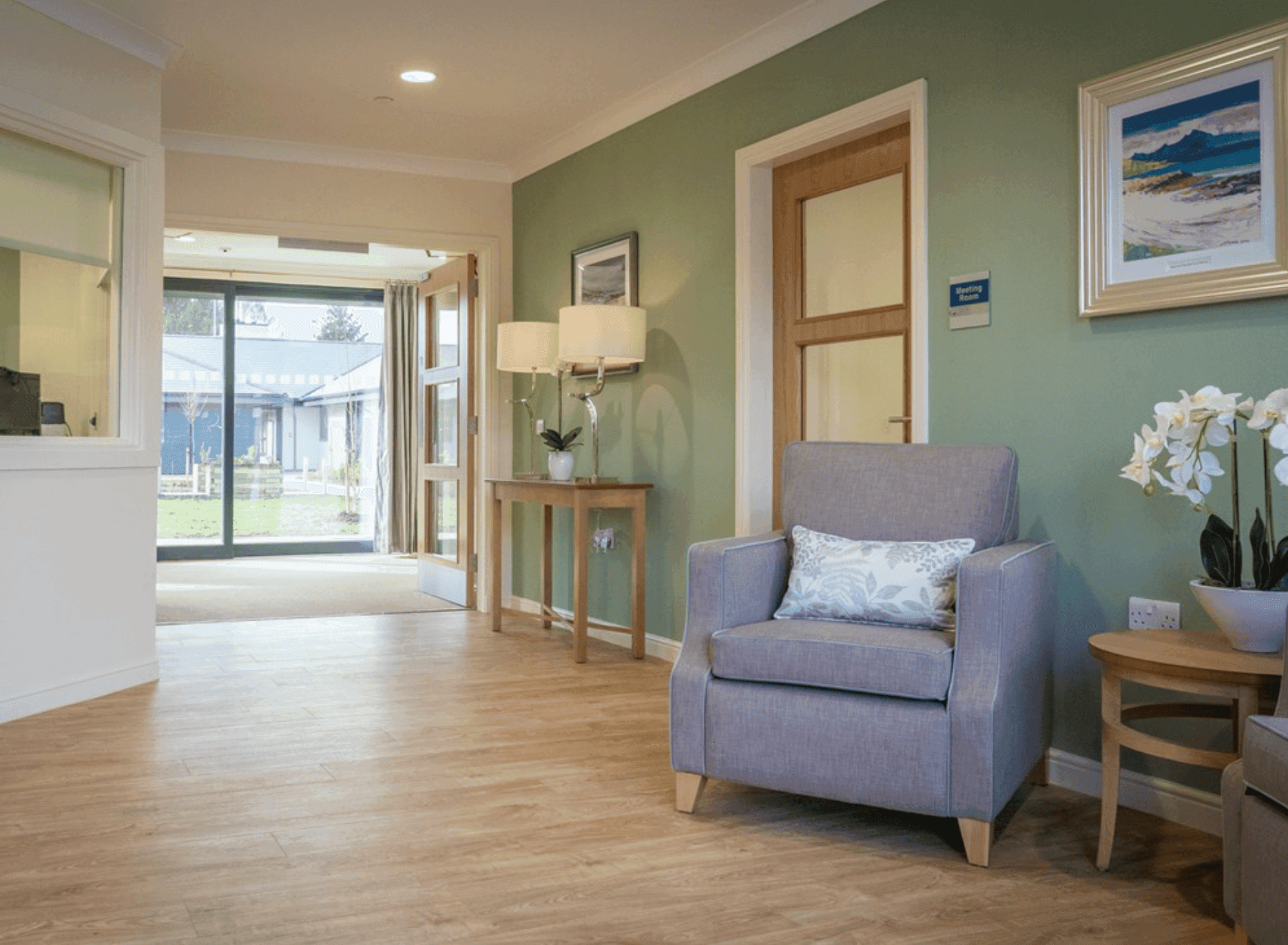 Communal area at Alderwood House, Dumbarton