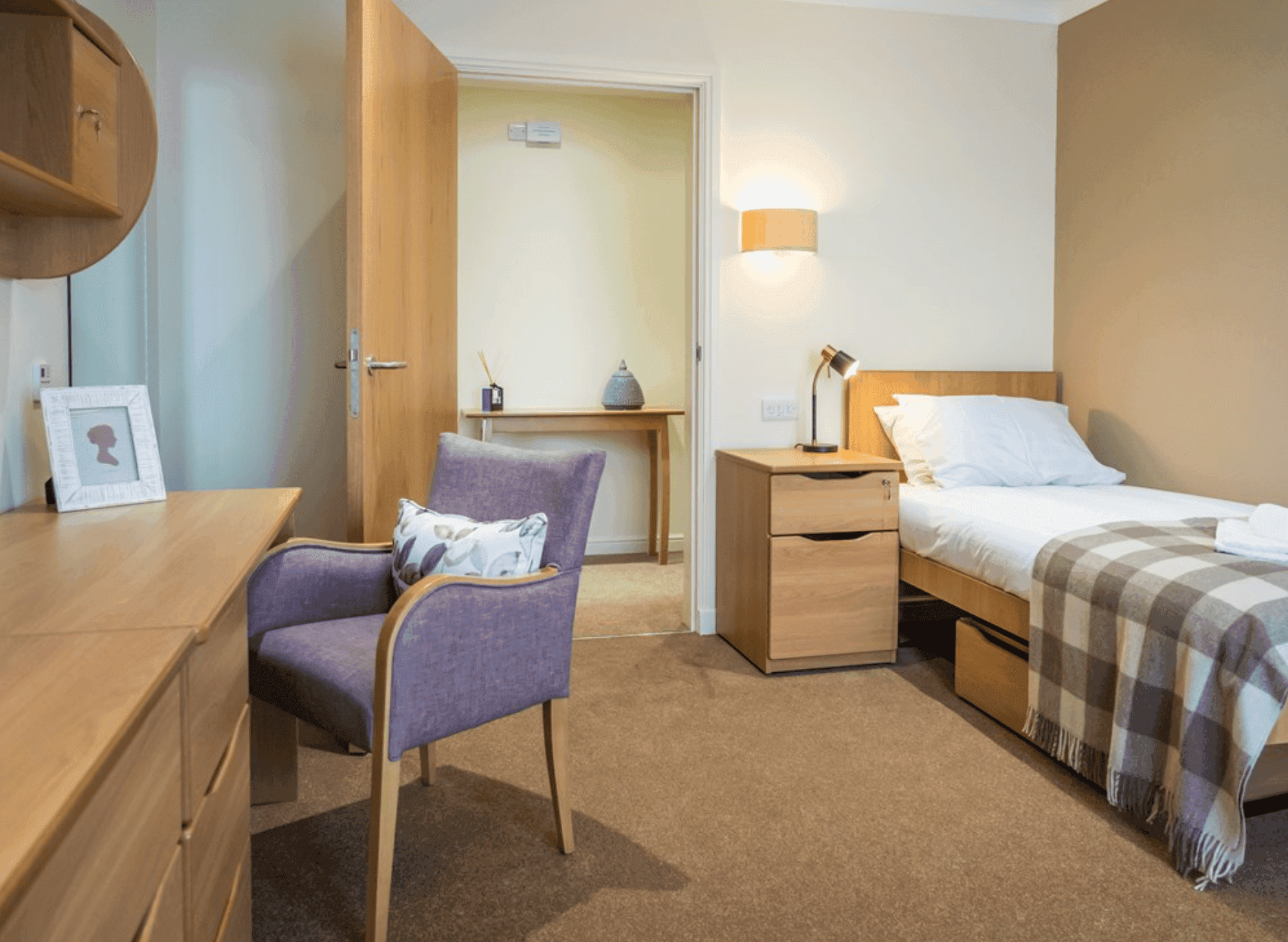 Bedroom at Alderwood House, Dumbarton