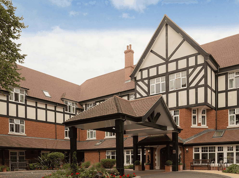 Exterior of Southbourne Beach care home in Christchurch, Hampshire