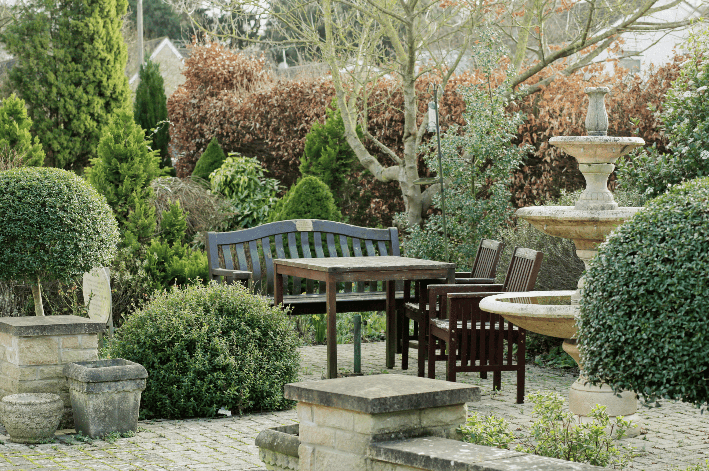 Garden at Kingston House, Calne, Wiltshire