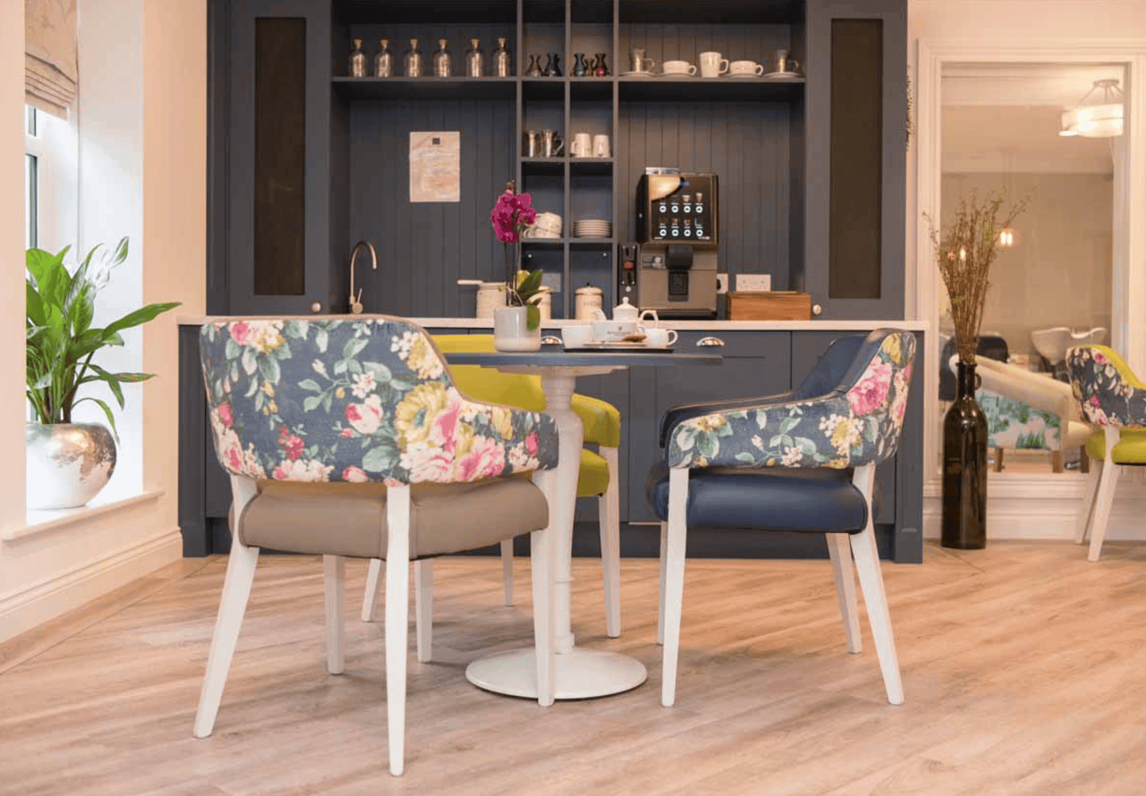 Seating area of Benson House Care Home in Wallingford, South Oxfordshire