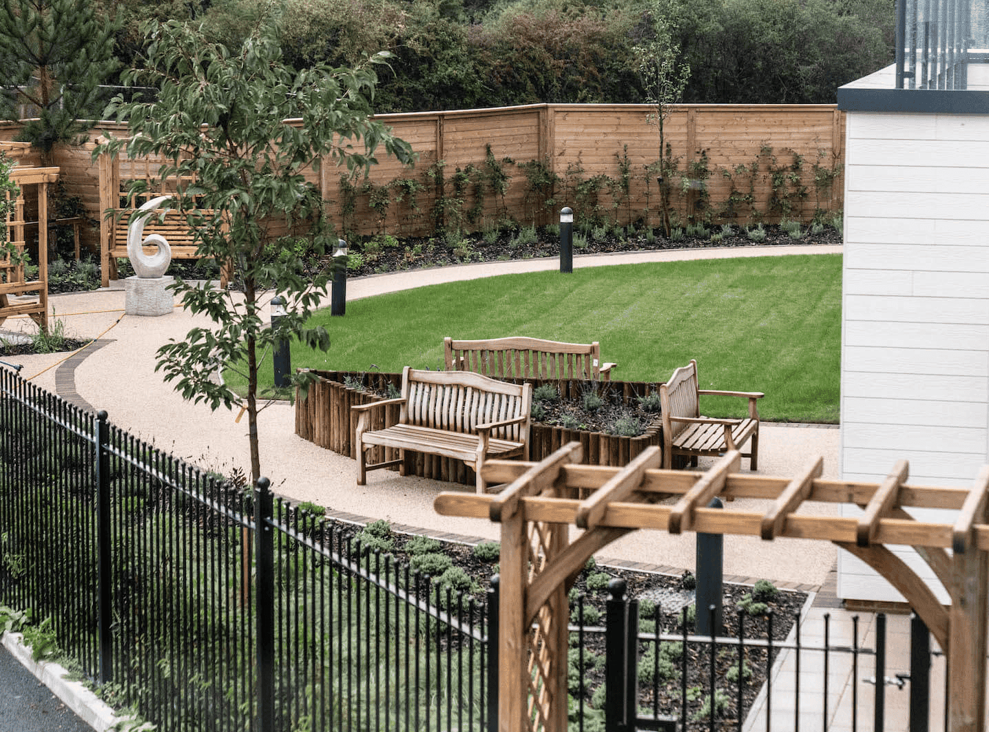 Garden of Alexandra Mill in Crewe, Cheshire