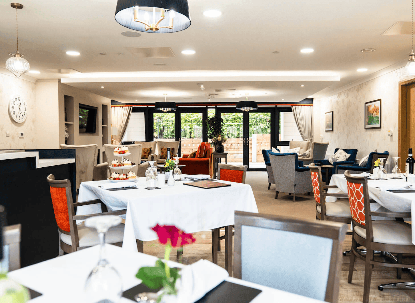 Dining area of Alexandra Mill in Crewe, Cheshire