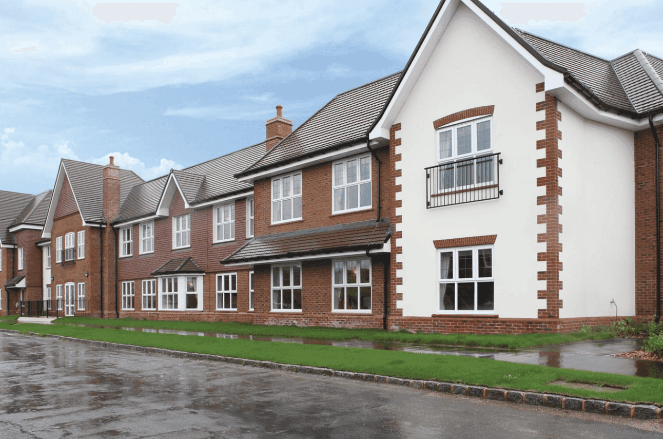 Exterior of Parris Lawn care home in Lewes, East Sussex