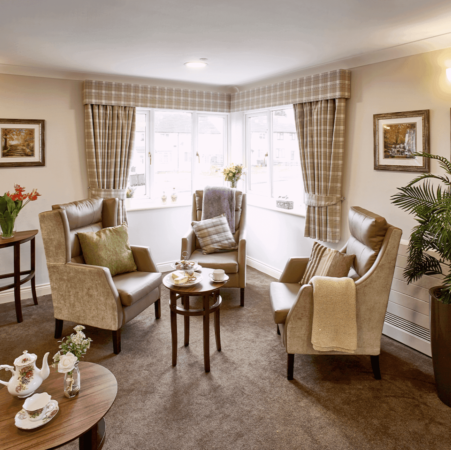 Lounge at Aran Court Care Home, Tile Cross, Birmingham