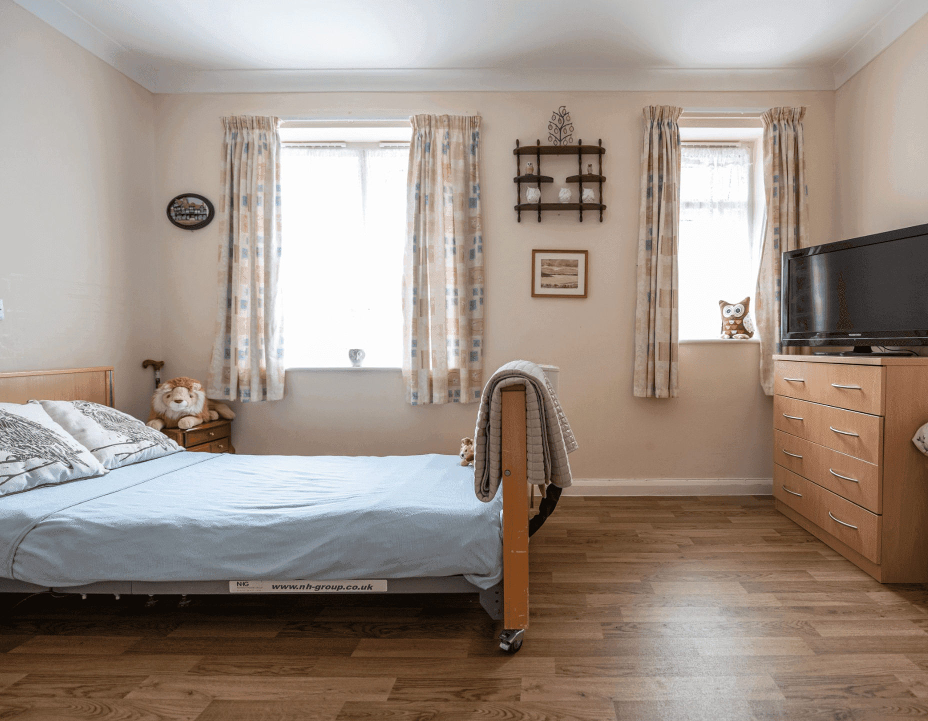 Bedroom at Partridge House Care Home in Brighton and Hove, East Sussex