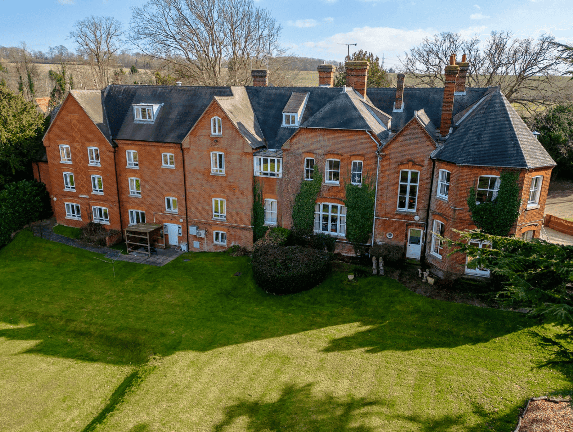 Exterior of Halcyon Days Care Home in Hitchin, Hertfordshire