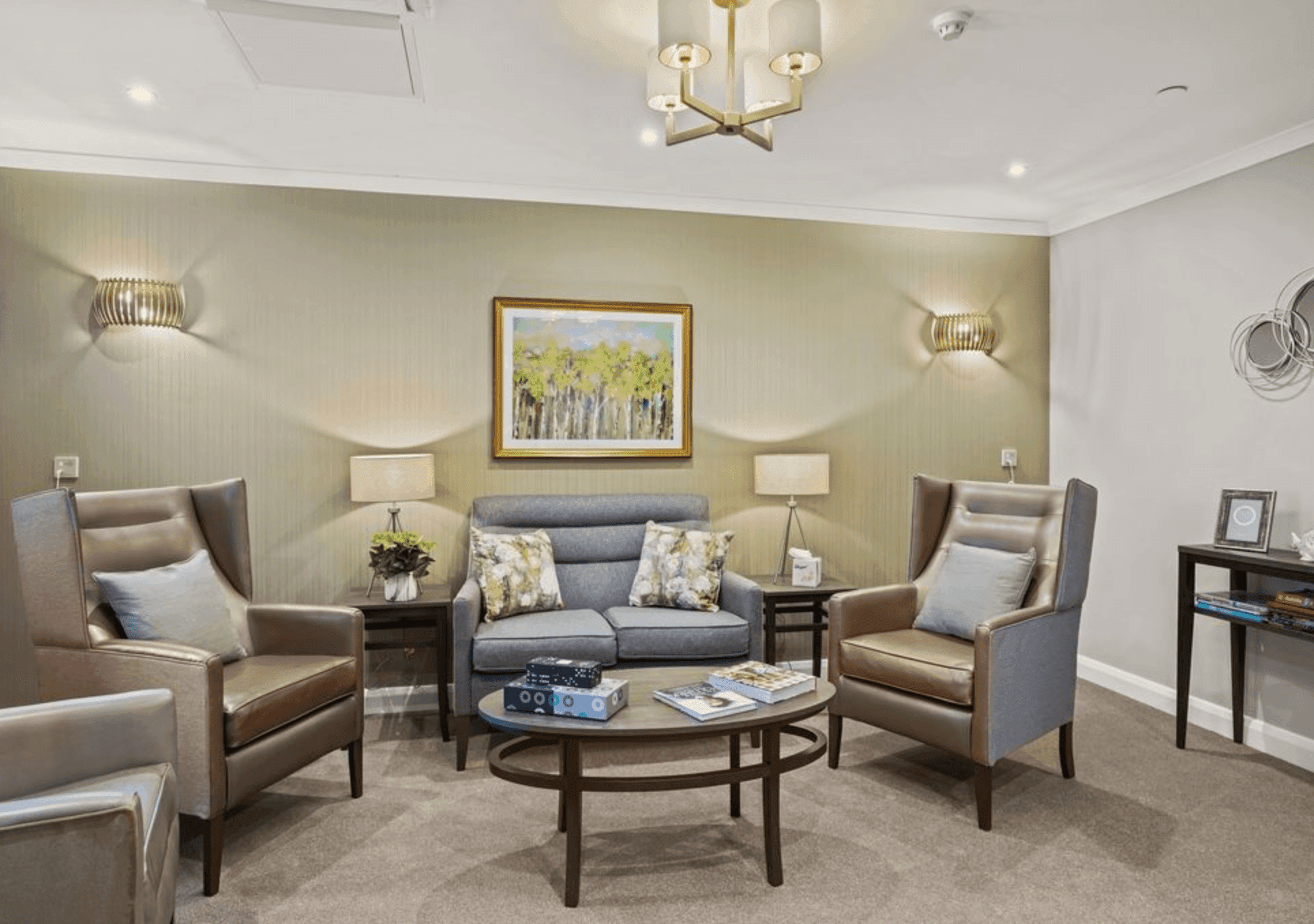 Lounge of Montagu Hall in Mexborough, South Yorkshire 