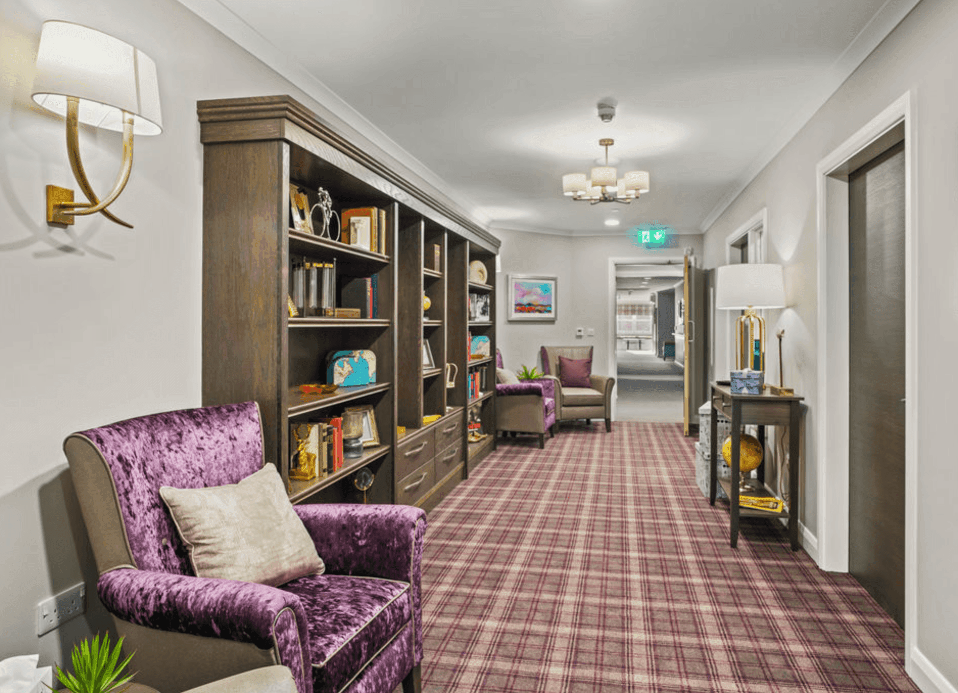 Library of Montagu Hall in Mexborough, South Yorkshire 