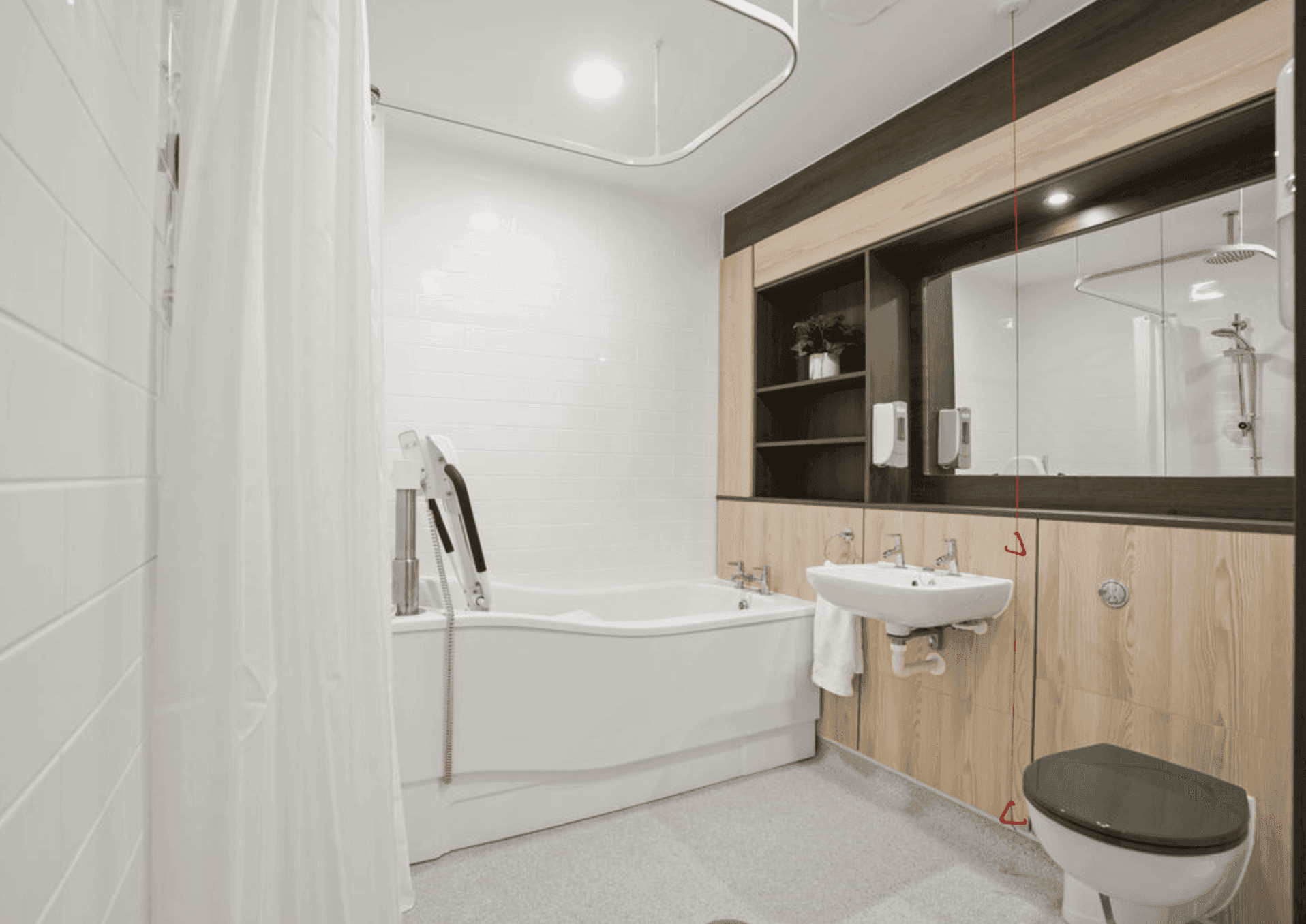 Bathroom of Montagu Hall in Mexborough, South Yorkshire 