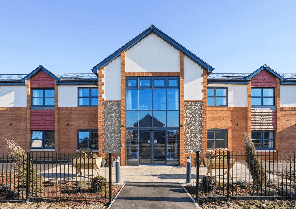 Exterior of Brook Lodge care home in Basildon, Essex