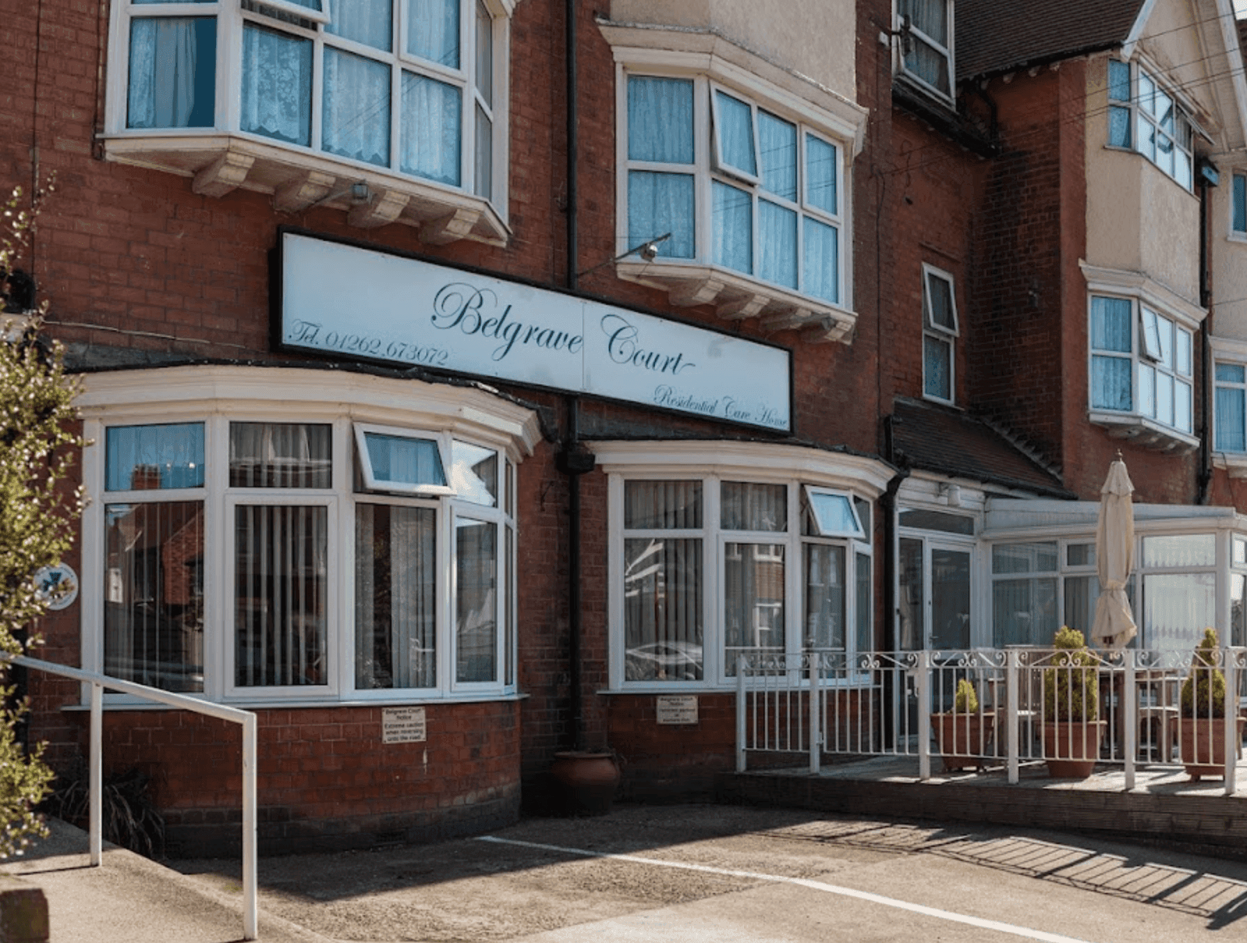 Exterior of Belgrave Court in Bridlington, Yorkshire