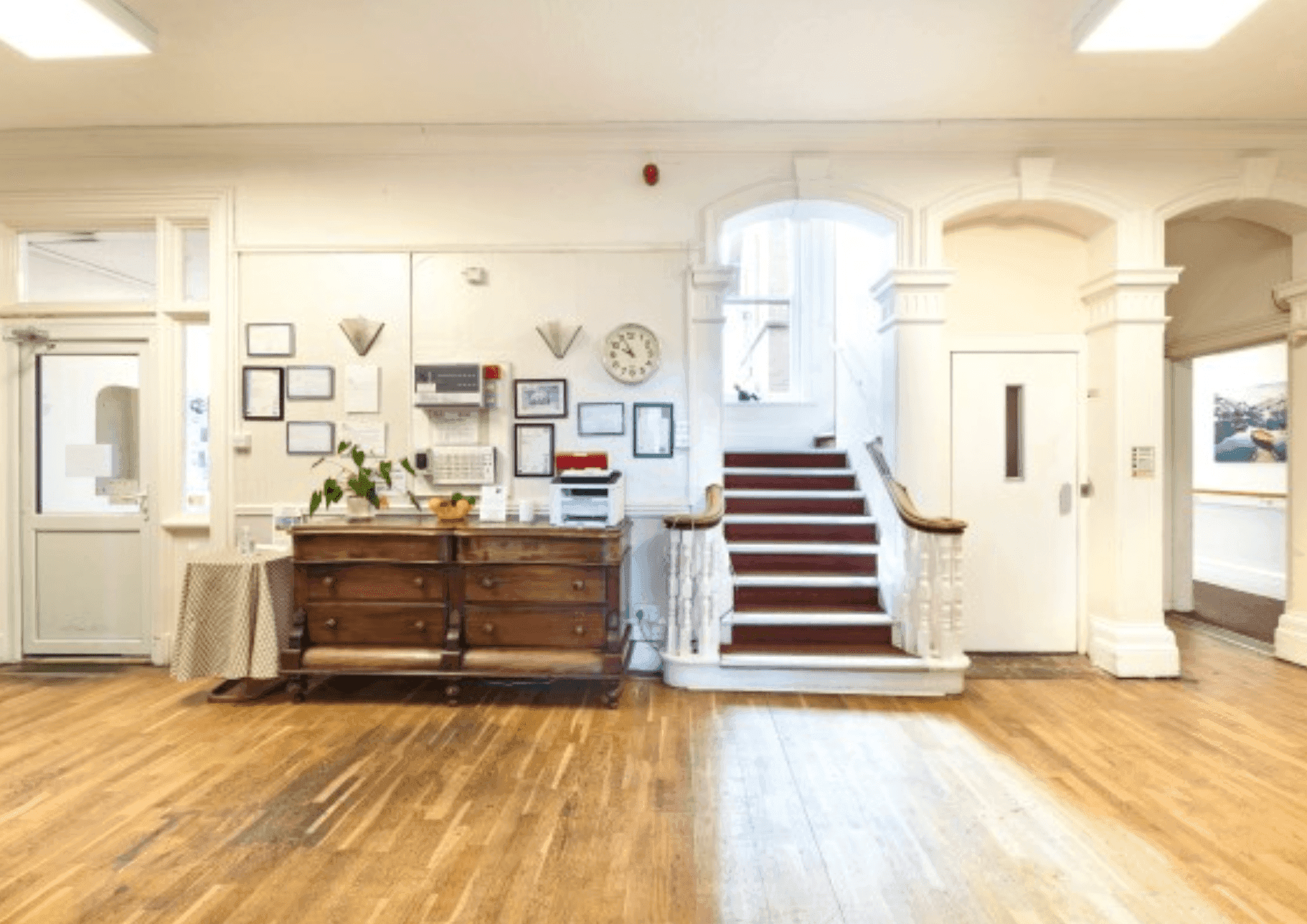 Hallway of Ceris Newydd in Bangor, Wales