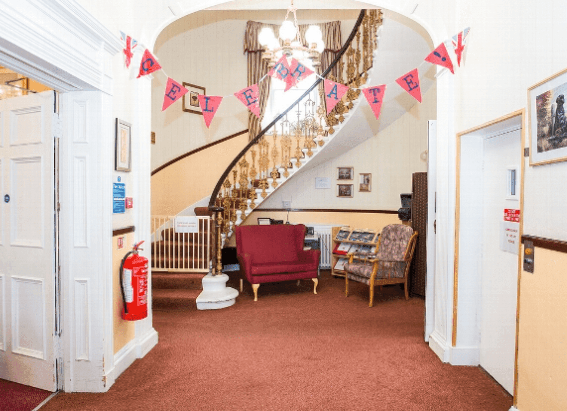 Hallway of Goldielea in Dumfries, Scotland