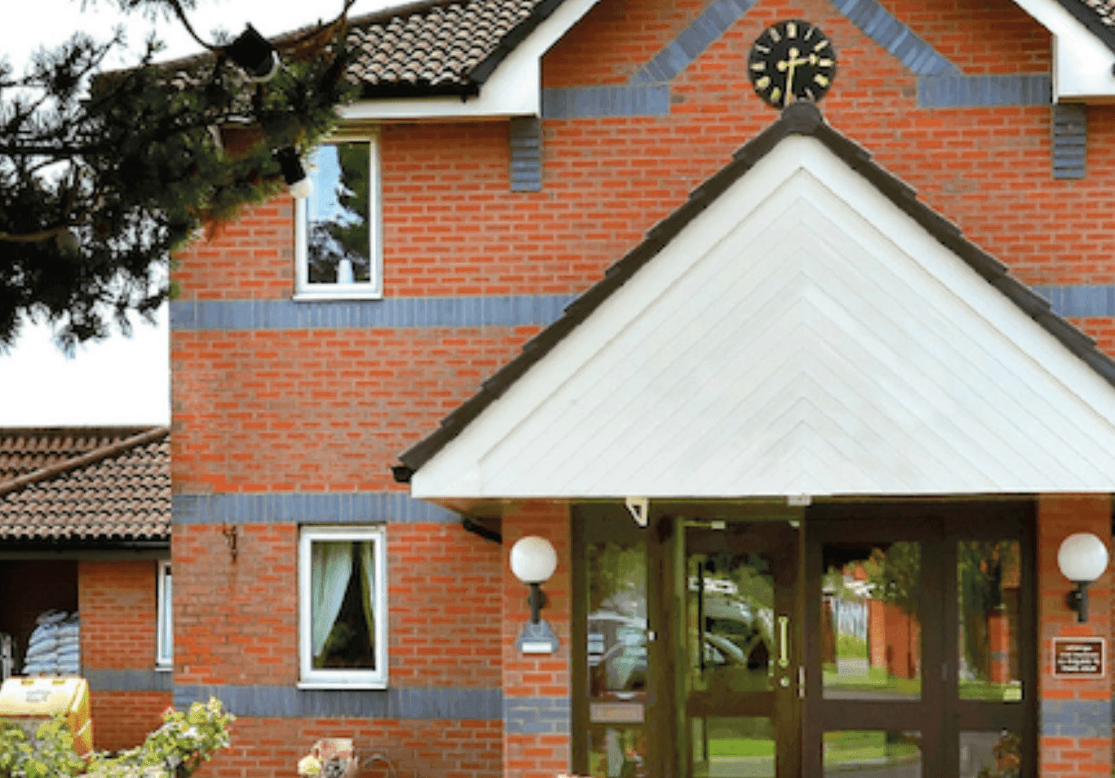 Exterior of Hill View Care Home in Clydebank,Scotland