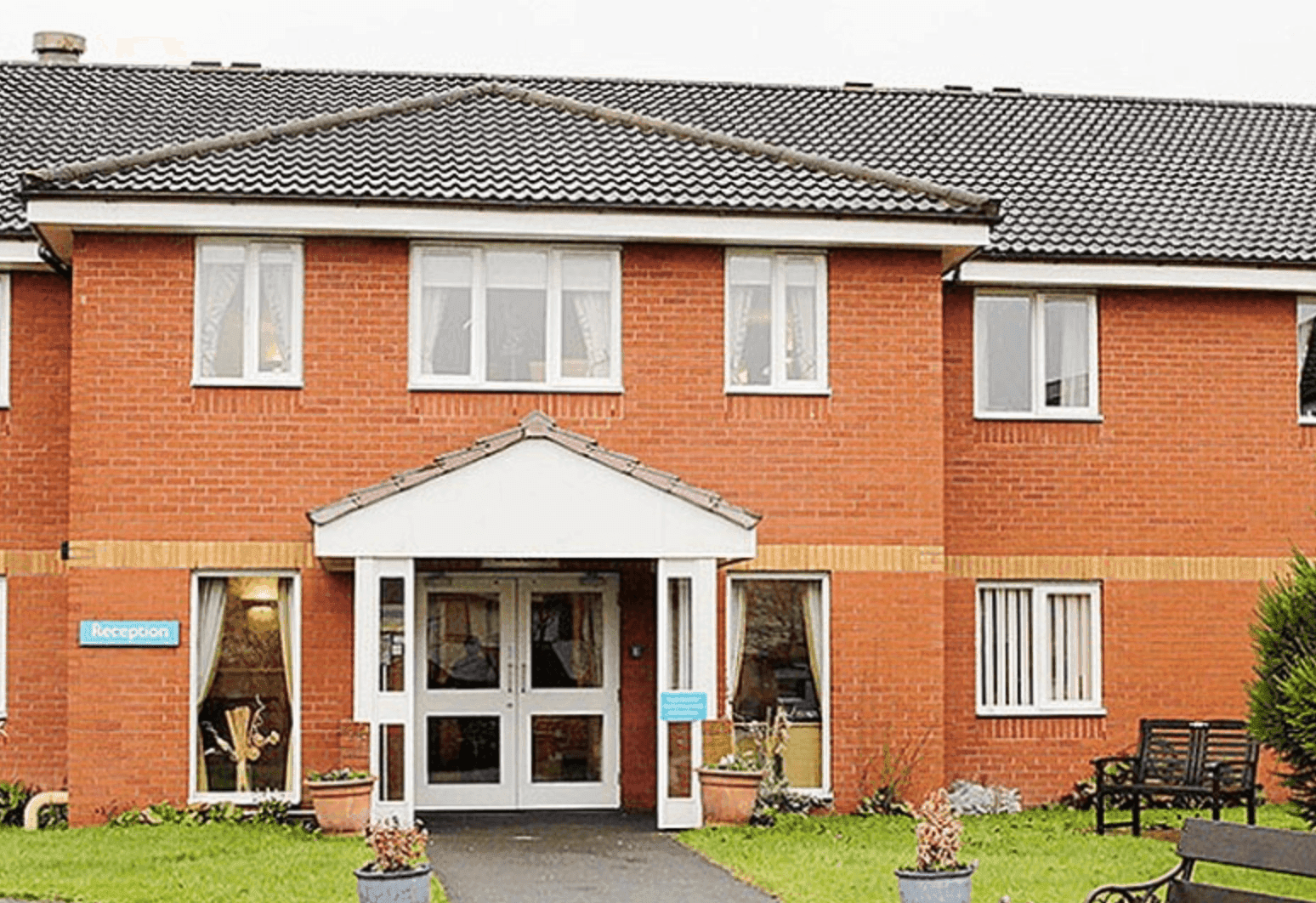 Exterior of Newcarron Court Care Home in Forth Valley, Scotland