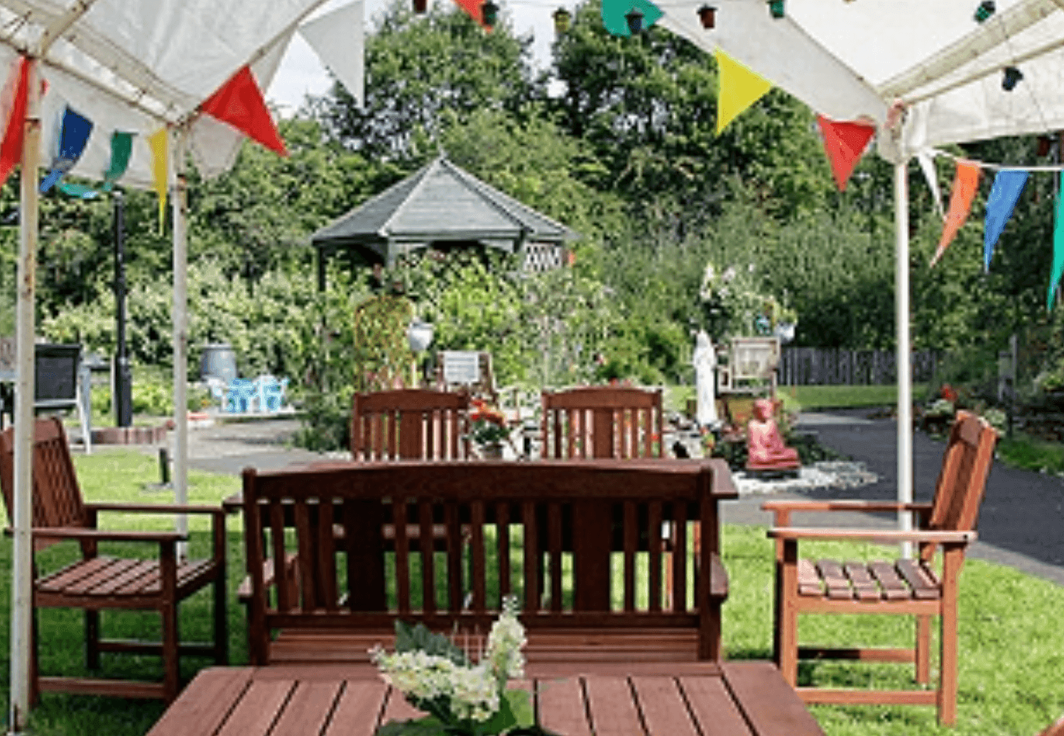 Garden of Elderslie Care Home in Paisley, Scotland