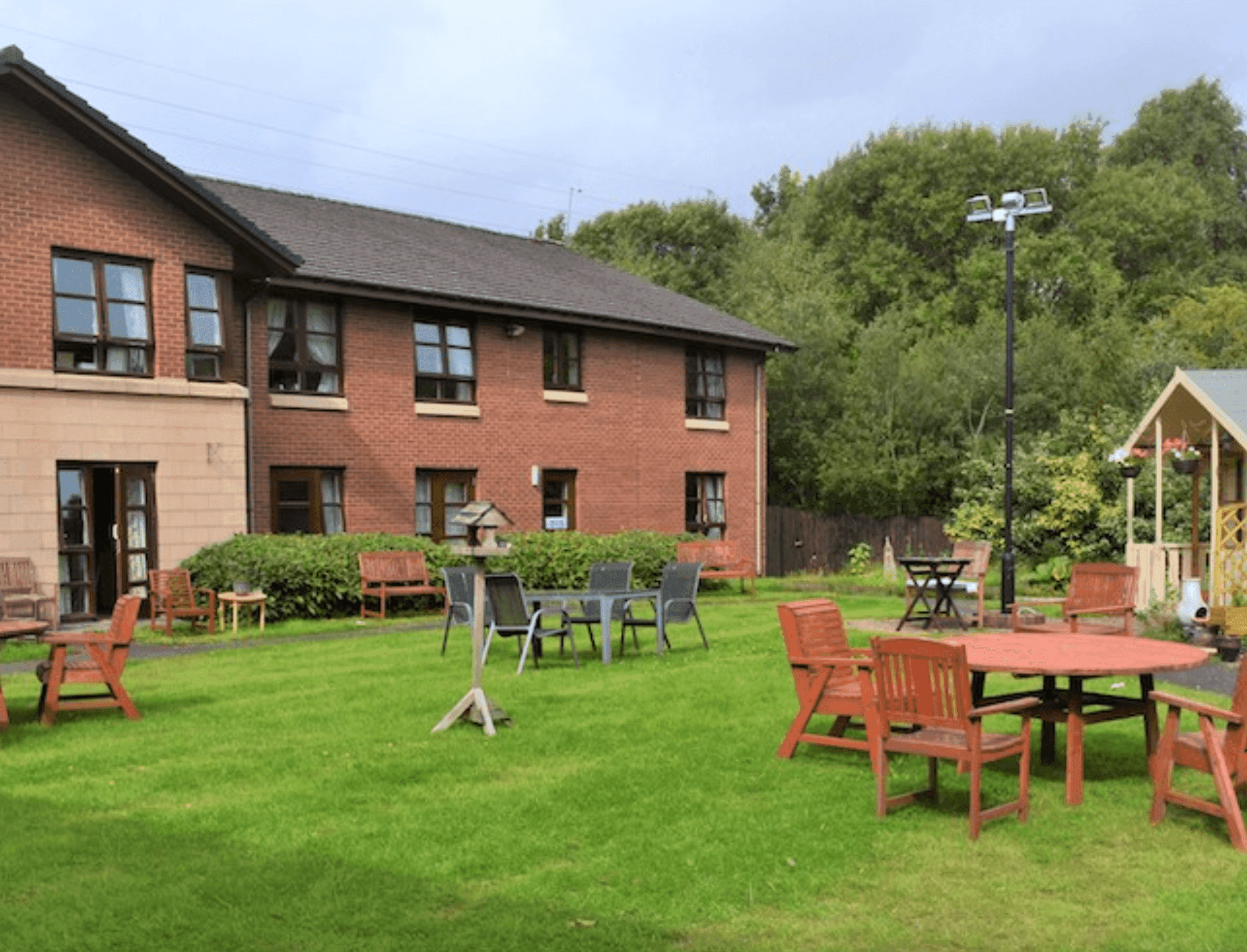 Garden of Elderslie Care Home in Paisley, Scotland