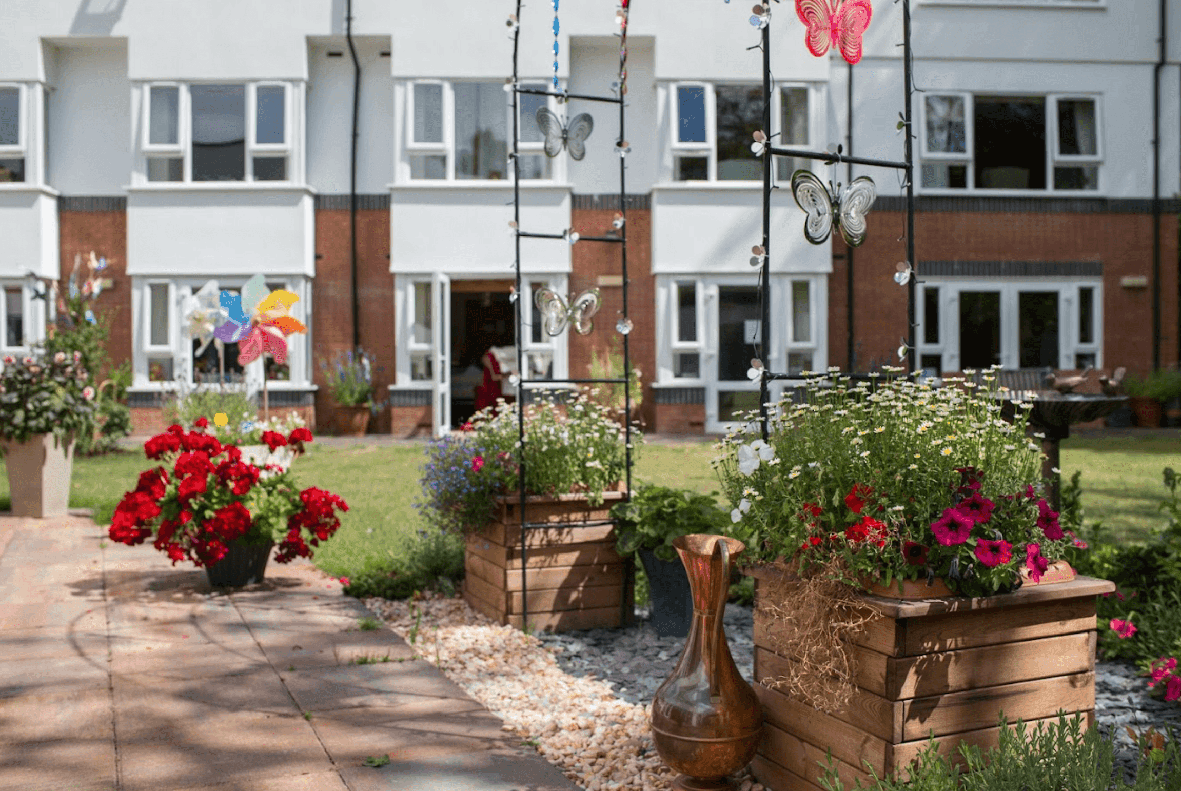 Garden of Atholl House nursing home in Compton, Wolverhampton