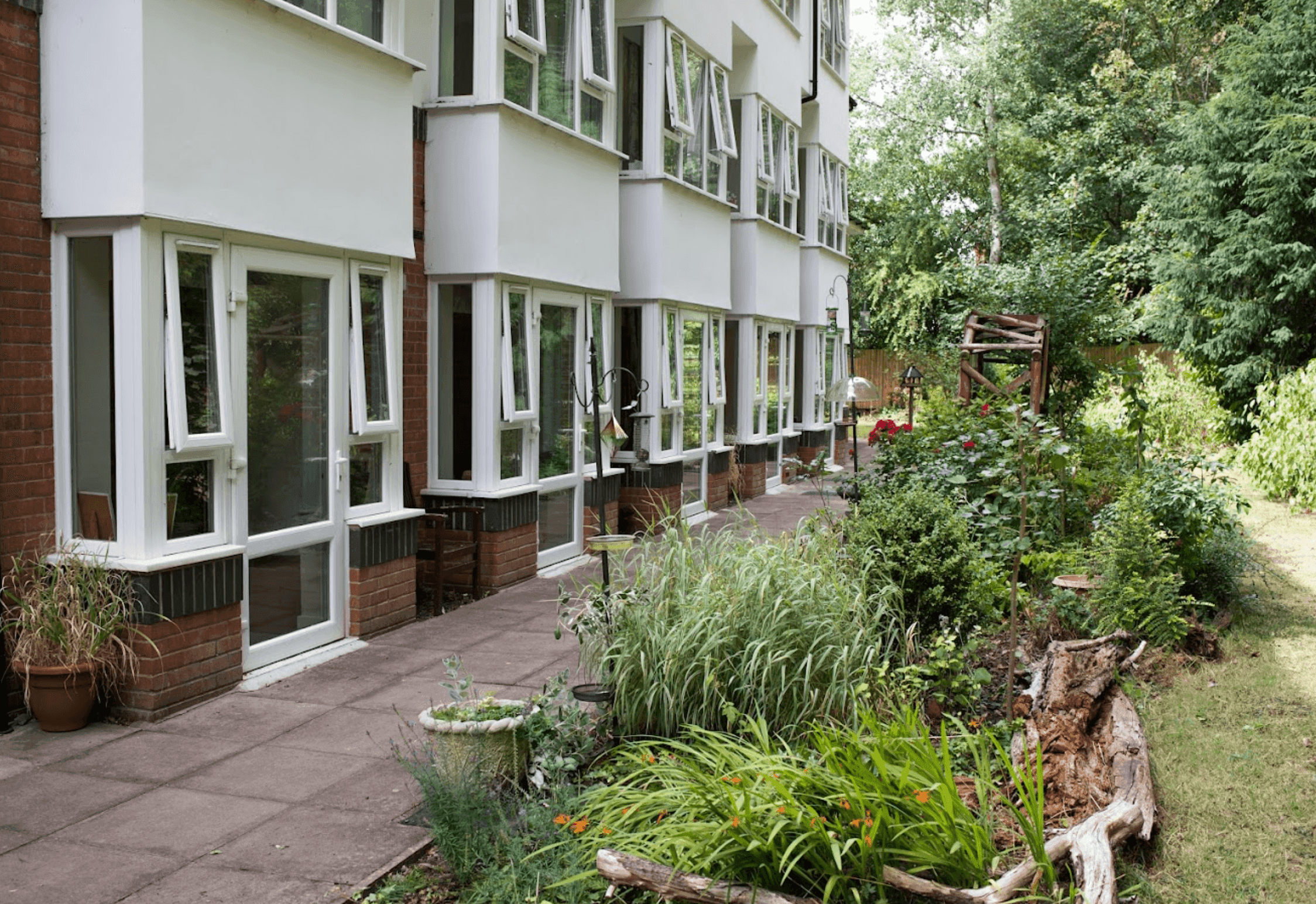 Garden of Atholl House nursing home in Compton, Wolverhampton