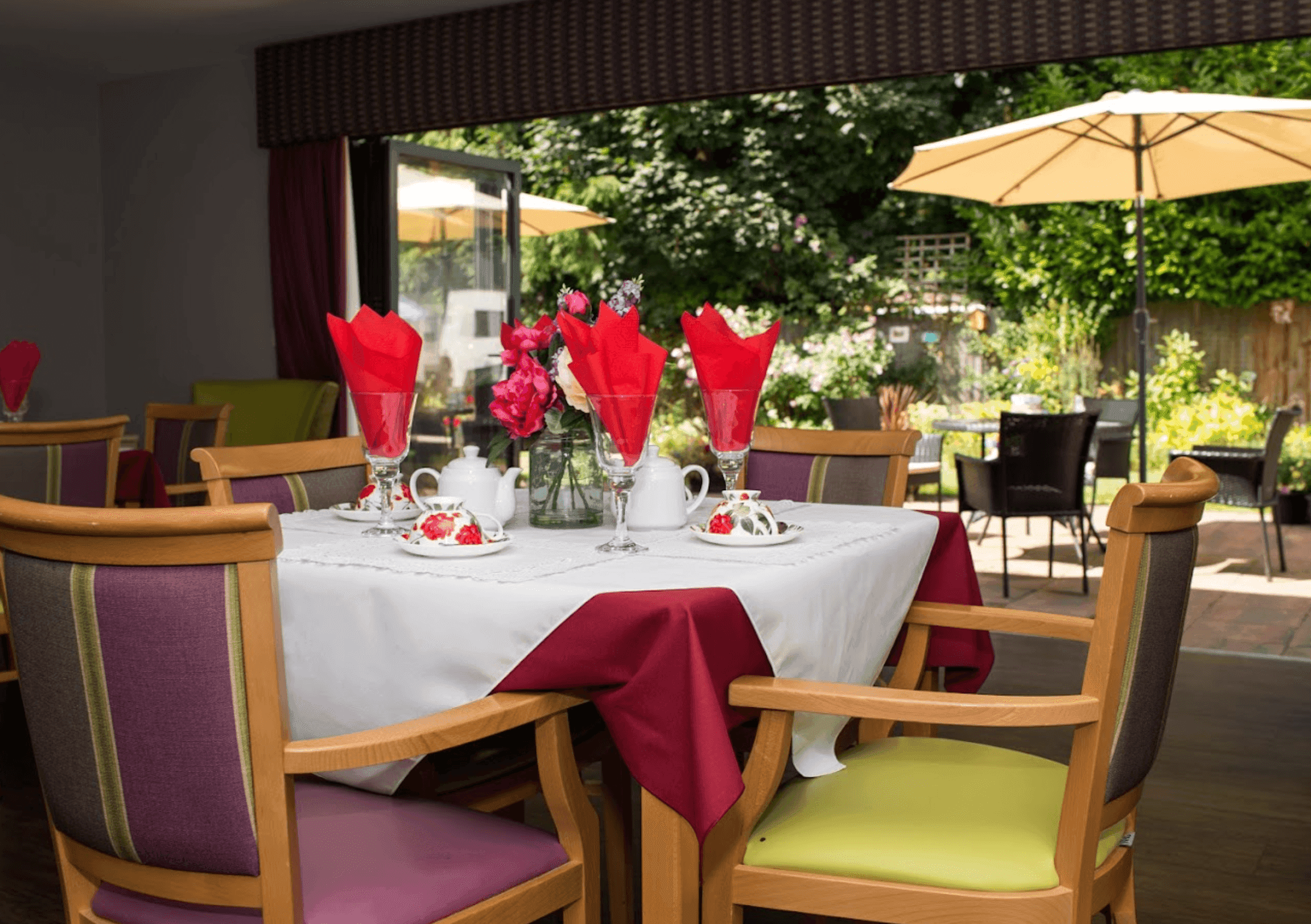 Dining area of Atholl House nursing home in Compton, Wolverhampton