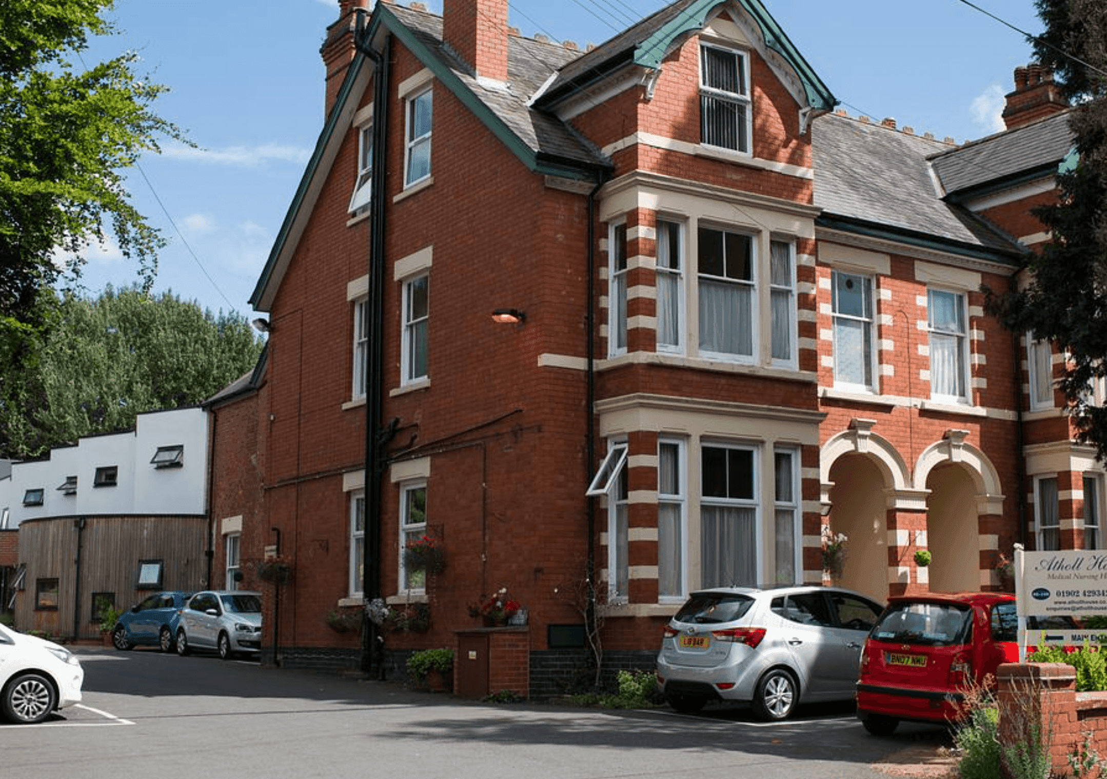 Exterior of Atholl House nursing home in Compton, Wolverhampton