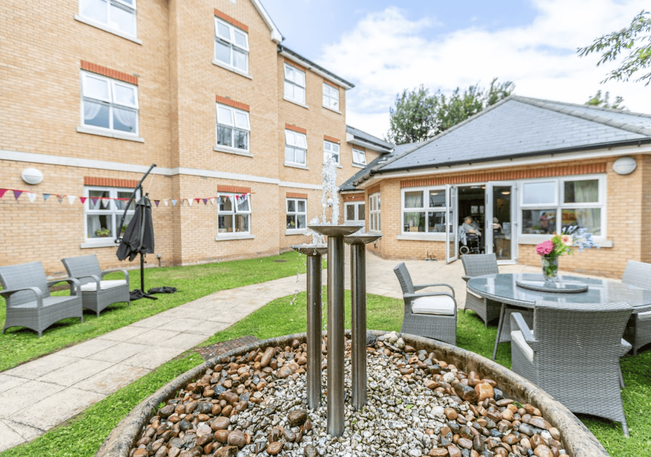 Garden of Okeley care home in Chelmsford